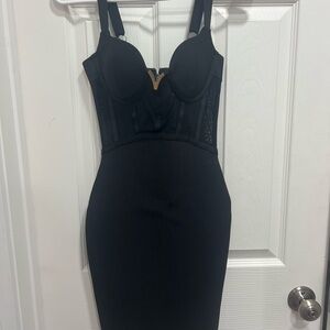 Black Corset-Style Dress